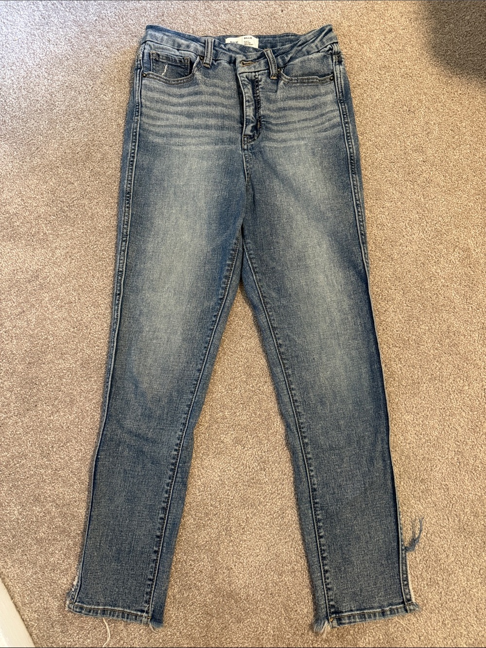 BKE Women's Ankle Cropped Skinny Jeans in Light Blue Wash